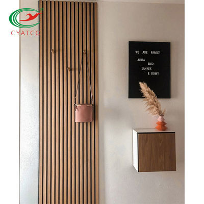 Fluted Wall Wooden Acoustic Panels Odorless Multiscene 600x1200mm