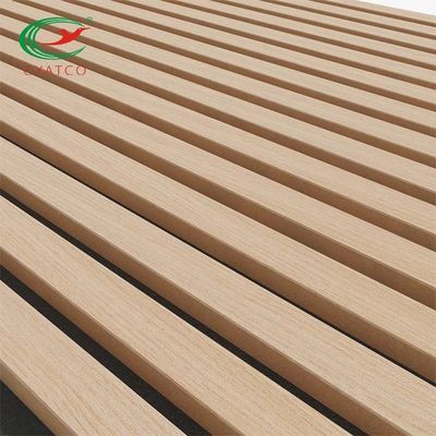 Fluted Wall Wooden Acoustic Panels Odorless Multiscene 600x1200mm
