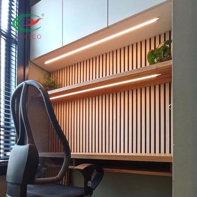 Moistureproof MDF Acoustic Wood Panels For Walls Sound Absorbing Flavorless