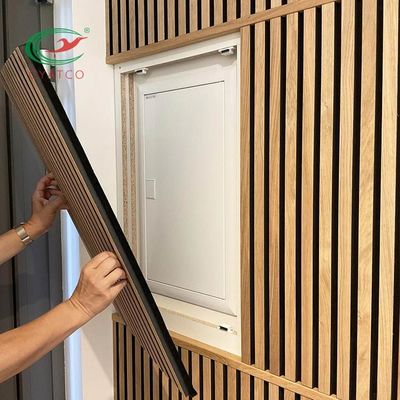 Soundproof Wooden Acoustic Panels Nontoxic Harmless MDF PET Material