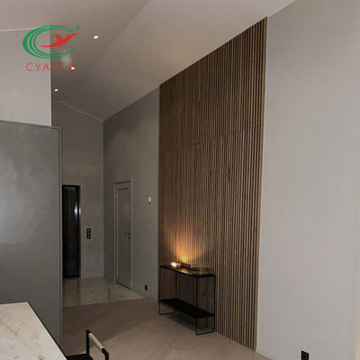 Interior Wall Wooden Acoustic Panels Multipurpose Flameproof