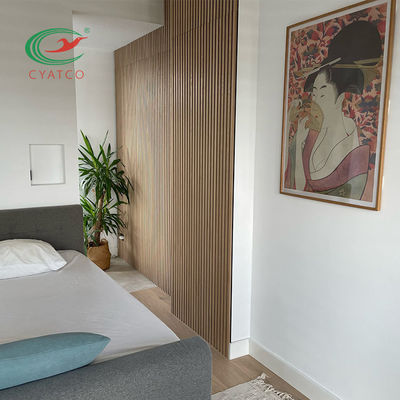 Interior Wall Wooden Acoustic Panels Multipurpose Flameproof