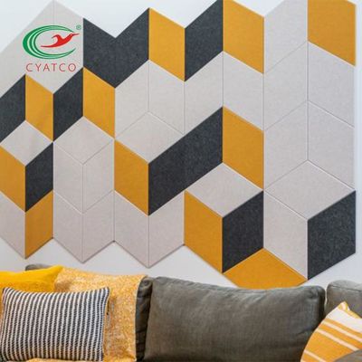 Practical Harmless Acoustic Wall Tiles , Stable Decorative Soundproof Wall Panels
