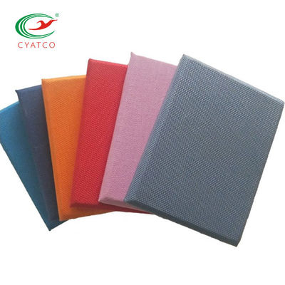 Odorless Fabric Wrapped Wall Panels , Fire Retardant Polyester Acoustic Board