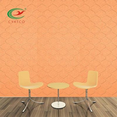 Harmless PET Felt Wall Panels Flameproof High Density For Office