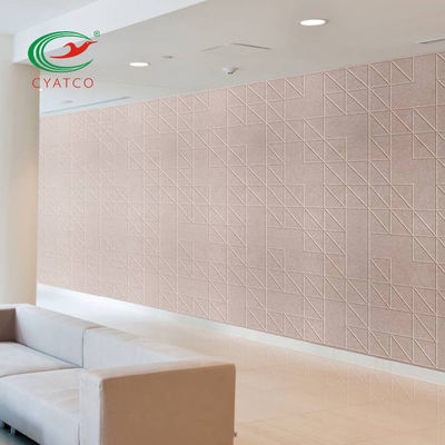 Thickness 9mm Felt Wall Panels PET Soundproof Fire Retardant For Office