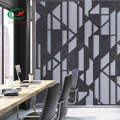 Workplace Fireproof PET Acoustic Panels Eco Friendly Thickness 9mm 12mm