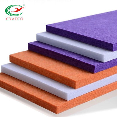 Odorless Stable Acoustic Fiber Board , Multicolor Polyester Fiber Sound Absorption