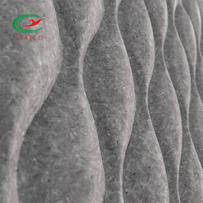Interior Fireproof Wavy Textured Wall Panels Multicolor Decorative