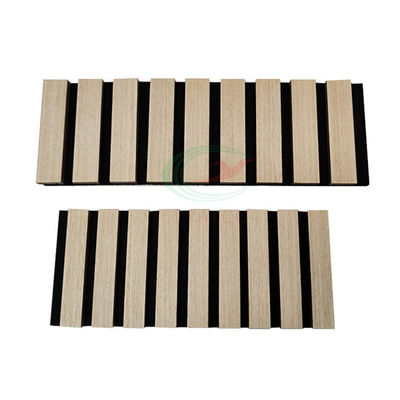 Nontoxic Fireproof Acoustic Wood Wall Panels , Eco Friendly MDF Slat Board