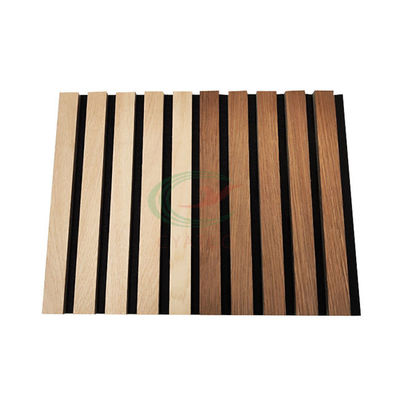 Polyester Wooden Sound Acoustic Panel 2400x600mm Heat Insulation