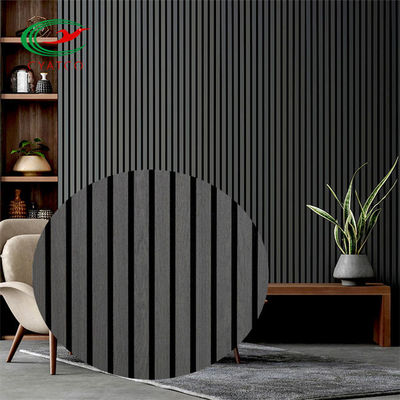 Nontoxic Black Soundproof Wood Panels , Multipurpose Wood Acoustic Wall