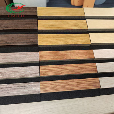 FSC Wood Slat Sound Acoustic Panel Durable High Density Polyester