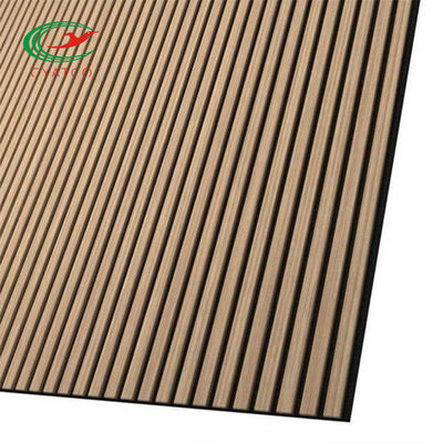 Tasteless Acoustic Slat Wall Panel Sound Absorbing Multiscene
