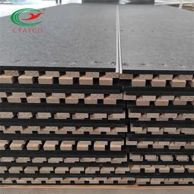 Decorative Ceiling Mounted Acoustic Wall Panels Wood Veneer Panels