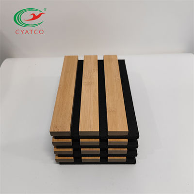 Decorative Sound Acoustic Panel 3D Slat Wall Panels For Auditorium Hall