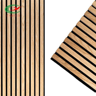 Soundproof Acoustic Wood Wall Panel Heat Insulated 2400x600mm