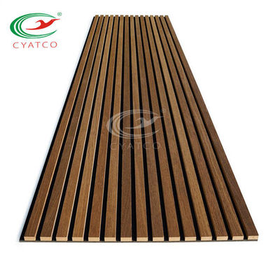 Nontoxic Practical Acoustic Wood Slats , Moistureproof Wood Veneer Acoustic Panels