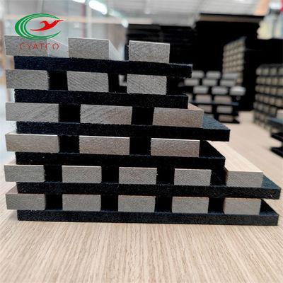 Fireproof Harmless Wood Panel Acoustic , Odorless Timber Acoustic Ceiling Panels