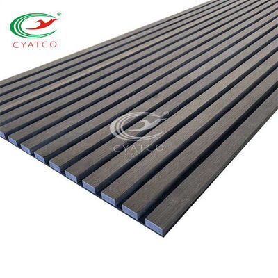 Fireproof Harmless Wood Panel Acoustic , Odorless Timber Acoustic Ceiling Panels