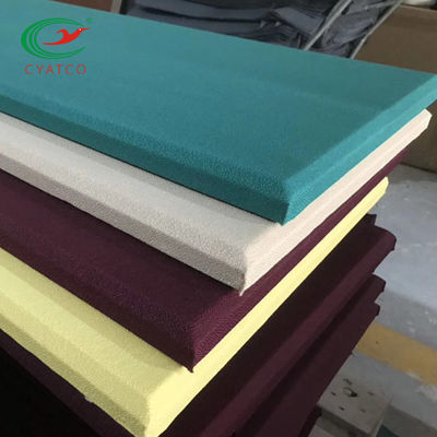 Flavorless Cloth Fabric Wrapped Acoustical Wall Panels Harmless Multiscene