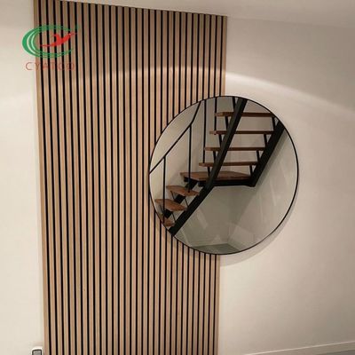 Moistureproof MDF Acoustic Wood Panels For Walls Sound Absorbing Flavorless