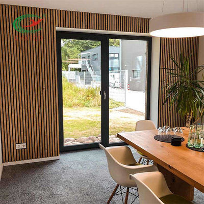 Walnut MDF Wood Slat Wall Panel Multipurpose Practical For Office