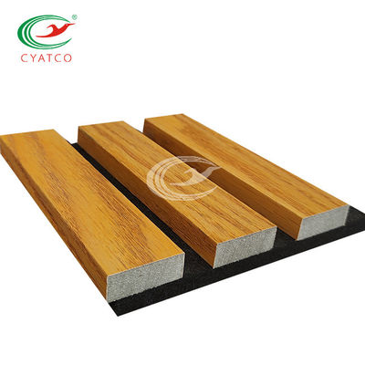 High Durability Wood Veneer Sound Absorbing Panels 21mm Fire Resistance