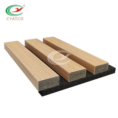 High Durability Wood Veneer Sound Absorbing Panels 21mm Fire Resistance
