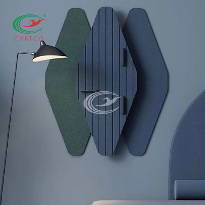 Polyester PET Felt Wall Panels Decorative Lightweight Reduce Noise