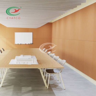 Harmless PET Felt Wall Panels Flameproof High Density For Office