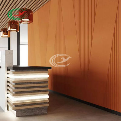 Harmless PET Felt Wall Panels Flameproof High Density For Office