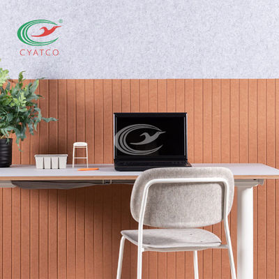 Odorless Lightweight PET Felt Acoustic Panels , Flame Retardant Felt Wall Cladding