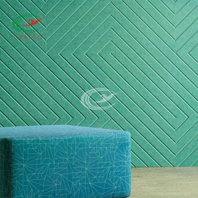 Polyester PET Felt Wall Panels Decorative Lightweight Reduce Noise