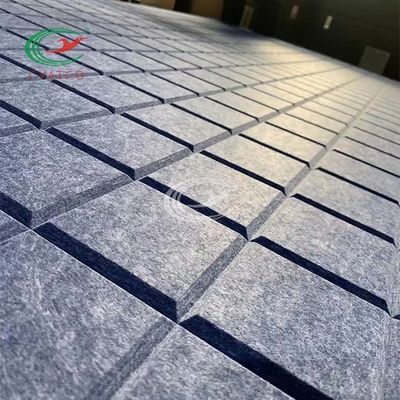 Lightweight Durable Felt Wall Panels Polyester Fiber Fire Retardant