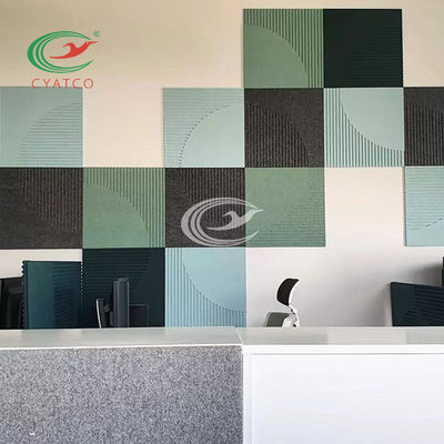 2200gsm Felt Wall Panels Meeting Room Sound Absorbing Wall Artwork ASTM E84 US Standard