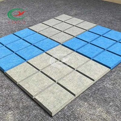 Lightweight Durable Felt Wall Panels Polyester Fiber Fire Retardant