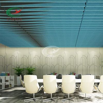 Polyester Fiber Acoustic Ceiling Panels Baffle Nontoxic For Auditorium