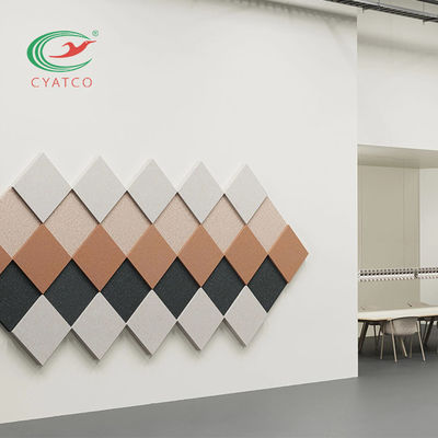 ODM Square Fiber Acoustic Sound Tiles Flavorless For Office Wall