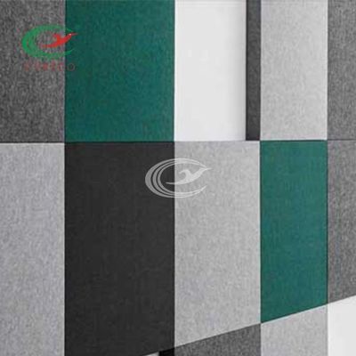 Beveled Edge PET Acoustic Sound Tiles Noise Cancelling Practical