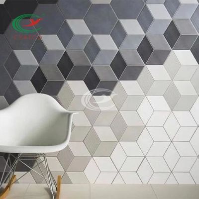 Self Adhesive Noise Cancelling Tiles , Polyester Fiber Sound Absorbing Wall Panels