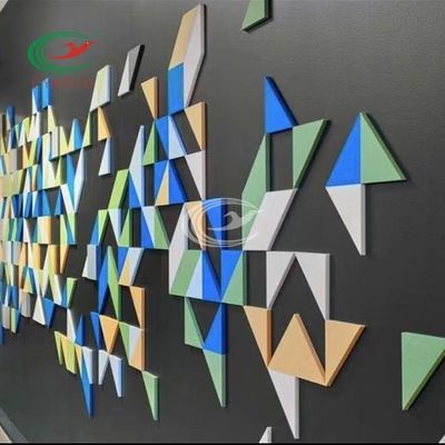 Interior Triangle Sound Dampening Panels , Multiscene Noise Cancelling Wall Panels