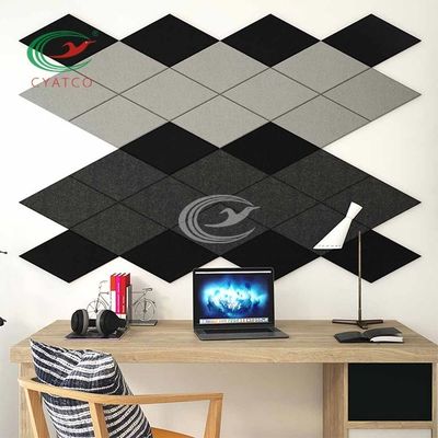 ODM Square Fiber Acoustic Sound Tiles Flavorless For Office Wall