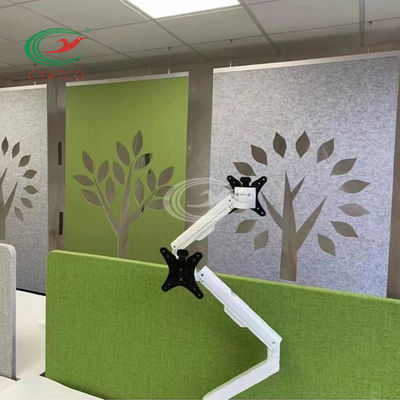 Carving Polyester PET Acoustic Board Hanging Screen Harmless Multicolor
