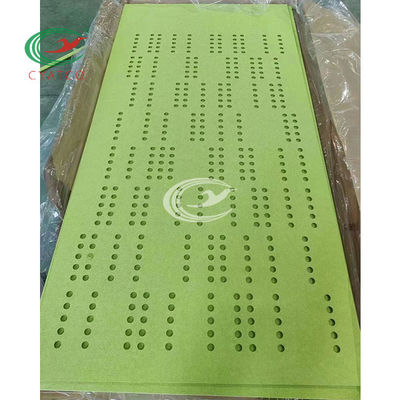 Carving Polyester PET Acoustic Board Hanging Screen Harmless Multicolor