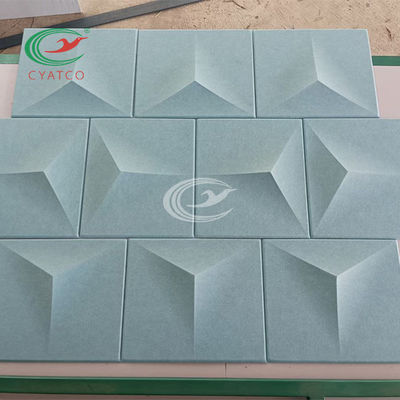 Star Textured 3D Acoustic Wall Tiles Moistureproof Multicolor