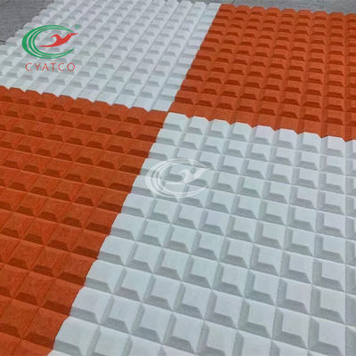 Cube 3D Textured Polyester Fiber Acoustic Panel Soundproof For KTV