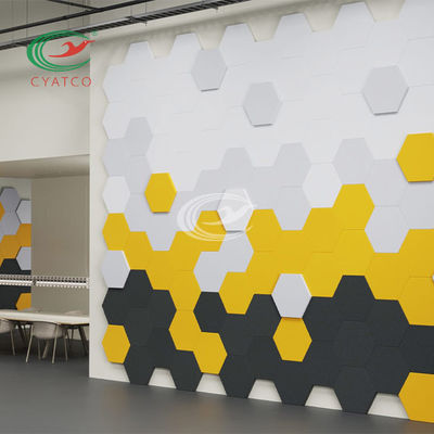 Practical Harmless Hexagon Soundproof Panels , Mildewproof Acoustic Hexagon Tiles