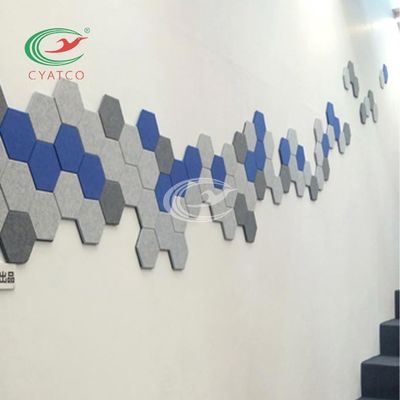 Hexagon Sound Deadening Tiles , Lightweight Acoustic Tiles For Soundproofing Walls