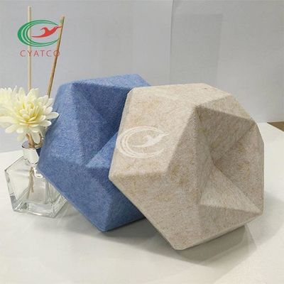 Odorless Felt Hexagon Acoustic Panels For Wall 3D Decoration
